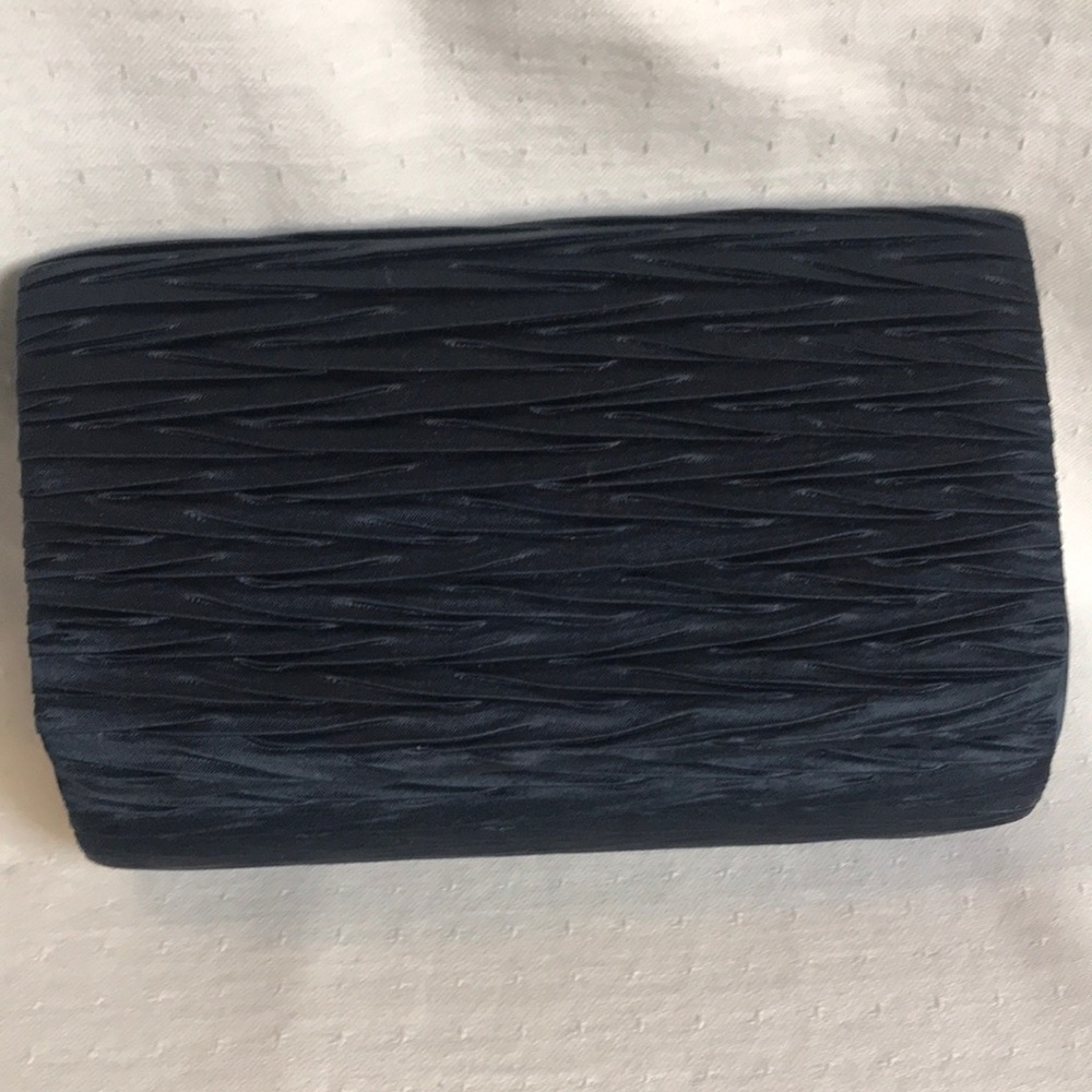 NYLITES Navy Blue Clutch with Twisted Cord Shoulder Strap